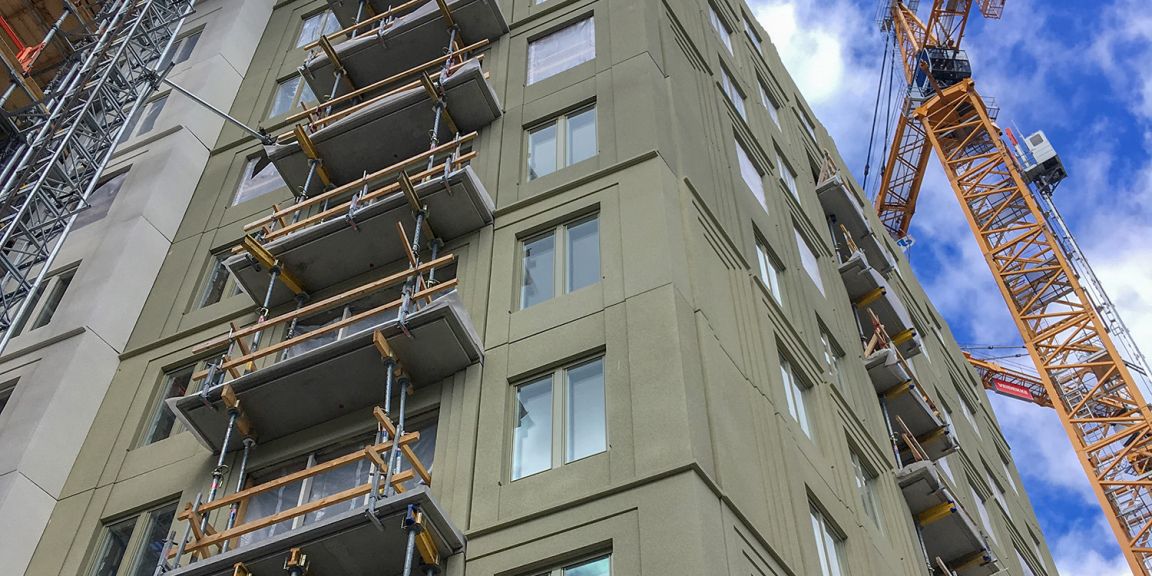 Bygge bostad balkong